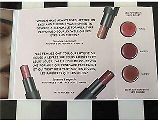 Bite Beauty Multistick Deluxe Sample Card - Shades: Papaya, Biscotti, And Cashew