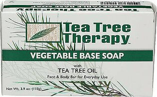 Tea Tree Therapy Pack of 8 x Vegetable Base Soap with Tea Tree Oil - 3.9 oz