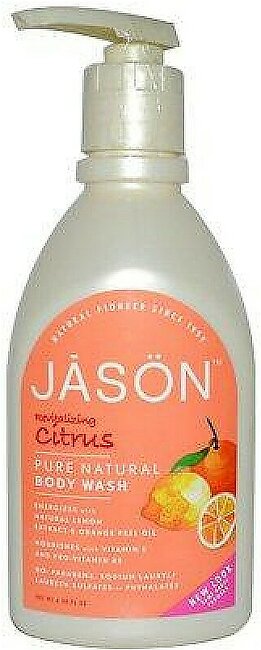 Jason Natural Products Citrus Satin Shower Body Wash, 30 Ounce - 2 per case