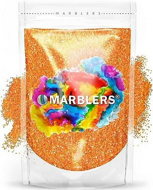 Marblers Holographic Glitter Rainbow Orange] 3Oz (85G) Fine Non-Toxic, Vegan, Cruelty-Free Face, Body, Eyeshadow, Hair, Festival, Party Makeup Nail Art, Polish Resin, Tumbler, Slime, Craft