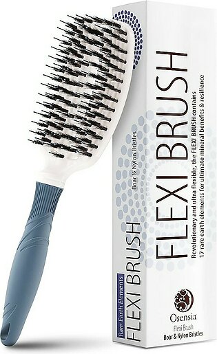 Boar Hair Brush Detangling Brush for Curly Hair and Straight Great for Adults and Kids. Travel Detangler Hair Brush for Women. Thick, Dry and Curly Hair Brush