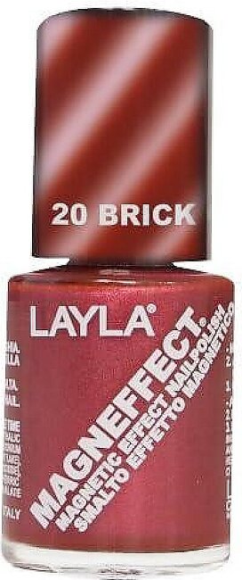 Layla Magneffect Nail Polish, Brick Orange, 1.9 Ounce