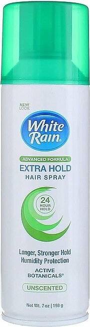White Rain Aerosol Hairspray Unscented, Extra Hold 7 oz (Pack of 2)