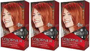 Revlon Colorsilk Beautiful Color Hair Color, Bright Auburn (Pack of 3)
