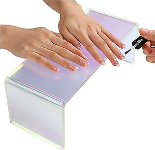 CHENYIYI Nail Arm Rest Aurora Transparency Thickened Acrylic Nail Arm Rest Cushion, Nail Hand Rest Arm Rest for Acrylic Nail, Professional Hand Pillow Manicure Tool with Tearable Protective Film