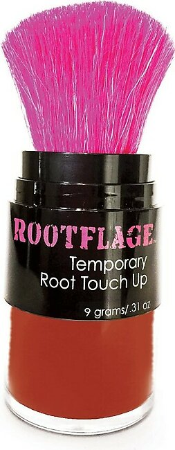 Rootflage Root Touch Up Hair Powder - Temporary Hair Color, Root Concealer, Thinning Hair Powder and Concealer and Applicator with Detail Brush Included.31 oz (15 Crimson Red)