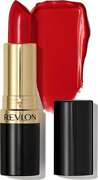 Revlon Super Lustrous Lipstick, High Impact Lipcolor with Moisturizing creamy Formula, Infused with Vitamin E and Avocado Oil in Reds & corals, Super Red (775) 015 oz