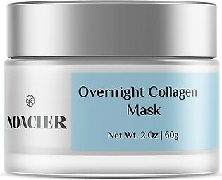 NOACIER Overnight Hydrolyzed Collagen Facial Mask - Anti Aging, Hydrating Face Cream or Moisturizer Helps Plump, Smooth, & Brighten Skin - Infused with Squalane Oil, Peptides, & Glycerin, 2 Oz.