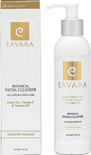 Award Winning Organic Face Wash | Anti Aging All Natural Exfoliating Daily Facial Cleanser For Women And Men with Coconut Oil, Green Tea, and Vitamin E, For Sensitive Skin, Hydrating & Moisturizing