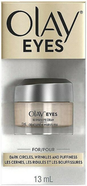 OLAY Ultimate Eye Cream for Dark Circles, Wrinkles And Puffiness 0.4 oz (Pack of 3)
