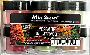 Mia Secret Acryli Powder Collection - Yosemite, 6Pcs - Dip Acrylic Powders - Autumfall Colors For Acrylic Nails - 6 Piece Acrylic Powders Kit - Polvos Acrilicos De Uaas Con Colores De Otoao