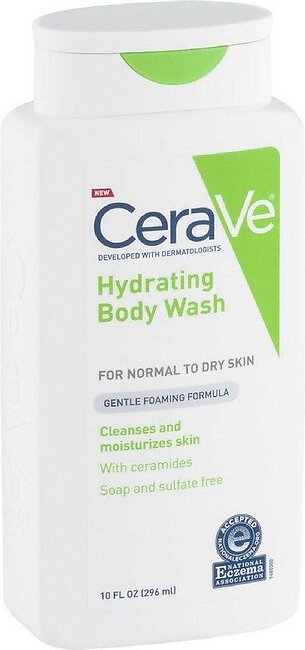 CeraVe Hydrating Body Wash 10 oz (Pack of 4)