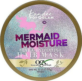 OGX Kandee Johnson Collection Mermaid Moisture Deep Conditioning Hair Mask for Color-Treated Hair, Sulfate-Free Surfactants Moisturizing Treatment for Dry Damaged Hair, 6 oz, Floral