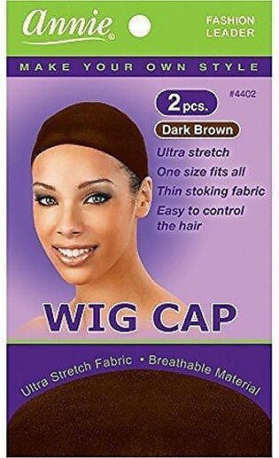Wig Cap (24 pack) - Dark Brown, Weaving, stretchable, fishnet, snood, hair, stocking wig cap