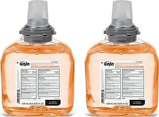GOJO TFX Premium Foam Antibacterial Handwash, Fresh Fruit Scent, 1200 mL Foam Hand Soap Refills for GOJO TFX Touch-Free Dispenser (Pack of 2) - 5362-02