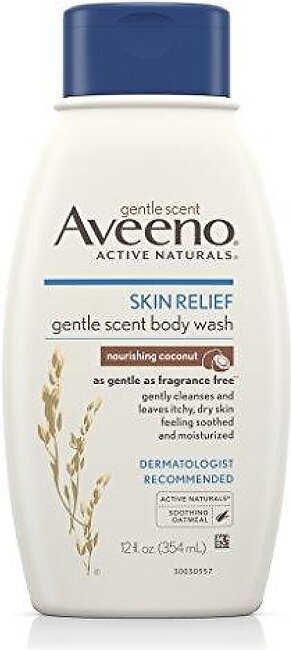 Aveeno Body Wash Skin Relief Nourishing Coconut 12 Ounce (354Ml) (3 Pack)