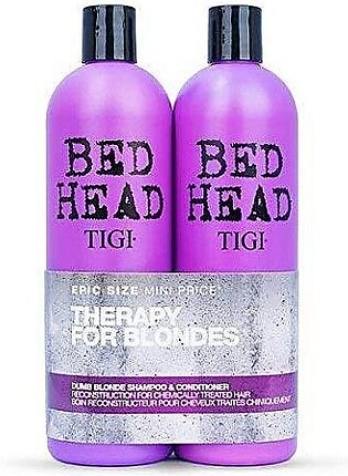 Tigi Tigi Bed Head Dumb Blonde Shampoo & Reconstructor Conditioner Duo Pack, 50 Oz