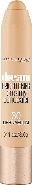 Maybelline New York Dream Brightening Creamy Concealer, Light/Medium, 0.11 oz.