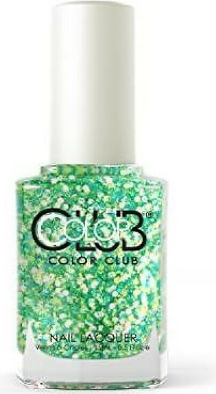Color Club Nail Lacquer, Go-Go Green, 0.5 Ounce