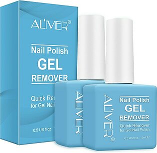 Nail Polish Remover, Gel Polish Remover, Gel Nail Polish Remover, Quickly Soak Off Polish Remover for Nails 15ml 2 Pack