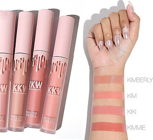 KKW By Kylie Cosmetics Cream Liquid Lipstick Set 4 Pcs