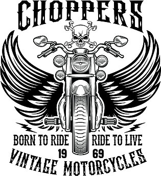 Motorcycle Lover Gift Choppers Biker Bath Towel