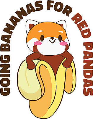 Cute Animal Red Panda Banana Fruit Wildlife Foodie #2 Baby Onesie