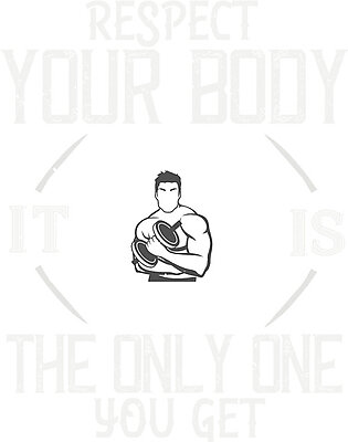 Fitness Gift Respect Your Body It's The Only One You Get Gym Bath Towel