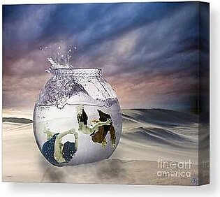 2 Lost Souls Living in a Fishbowl Canvas Print