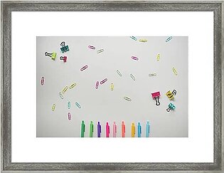 Colorful Office Supply Background Image Framed Print