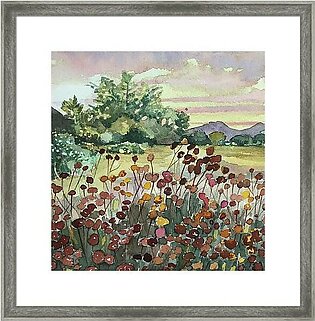 Peter Strauss Ranch Seed Heads Framed Print