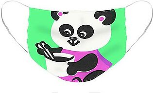 Panda Bear with Cup Face Mask