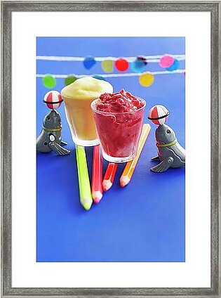 Fruit-flavoured Frozen Yoghurt Framed Print