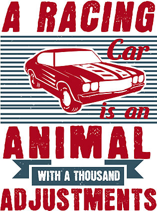 Car Lover Gift A Racing Car Is An Animal With A Thousand Adjustments Duvet Cover
