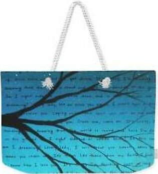 Dreaming Tree Lyric Art Weekender Tote Bag