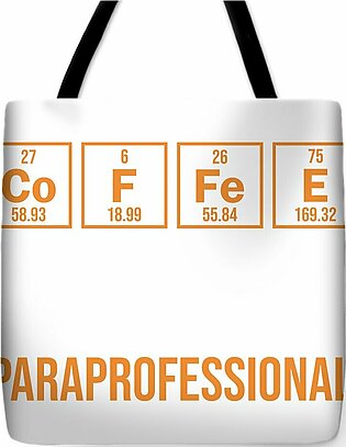 Paraprofessional Coffee Periodic Table Tote Bag