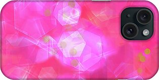 Glitter Love Pink Pattern iPhone Case
