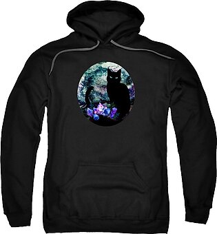 The Cat With Aquamarine Eyes And Celestial Crystals Sweatshirt