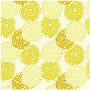 Fresh Lemonade Pattern Poster