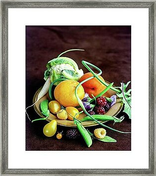Seasonal Fruit And Vegetables Framed Print