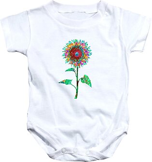 Wild Sunflower - Colorful Flower Art - Sharon Cummings Baby Onesie