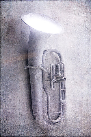 Tuba light Shower Curtain