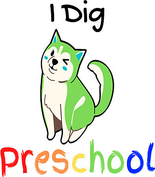 I dig preschool, cute dog pre school gift Fleece Blanket