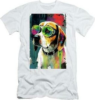 The Beagle Dog With Sunglasses - Composition 007 T-Shirt