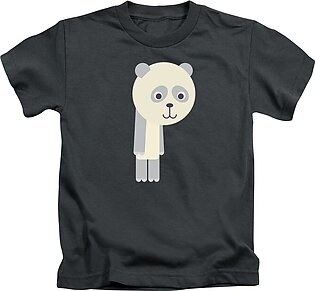 Letter P - Animal Alphabet - Panda Monogram Kids T-Shirt