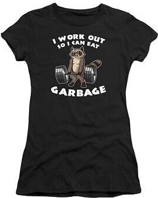 I Work Out So I Can Eat Garbage Fitness Training Women's T-Shirt