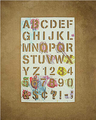 Stencil Alphabet Fun Poster
