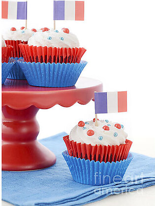 Happy Bastille Day Party Cupcakes #1 Yoga Mat