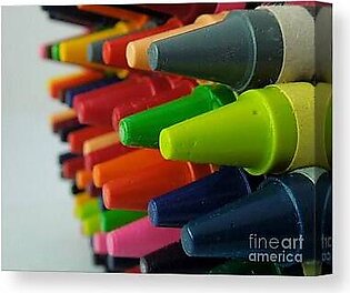 Crayons Canvas Print