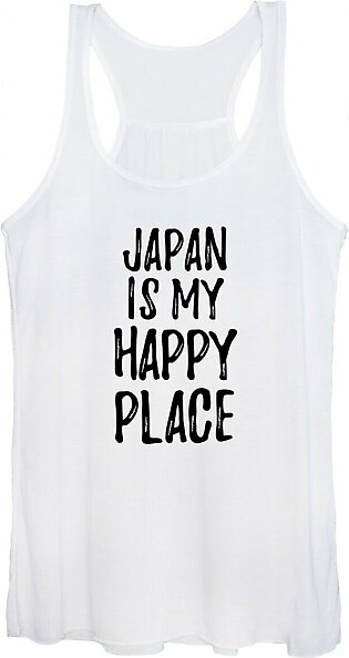 Japan Is My Happy Place Nostalgic Traveler Gift Idea Missing Home Souvenir Women's Tank Top